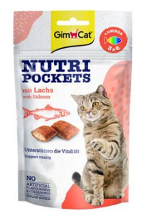 Gimcat Nutri Pockets s lososem 60g