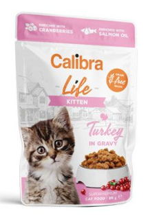 Calibra Cat Life kapsa Kitten Turkey in gravy 85g prodejna