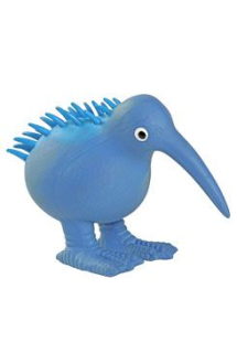 Hračka pes WHISTLE latex,pískací,modrá 13,5cm Kiwi