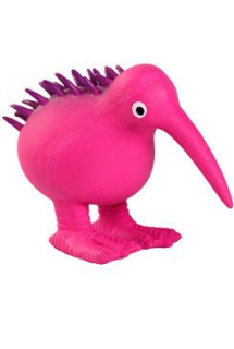 Hračka pes WHISTLE latex,pískací,růžová 11,5cm Kiwi