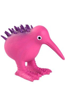 Hračka pes WHISTLE latex,pískací,růžová 8,5cm Kiwi