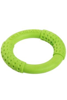 Hračka pes RING MINI plov.a létající z TPR zelen. Kiwi