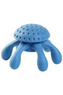 Hračka pes OCTOPUS MINI plov. z TPR modrá Kiwi
