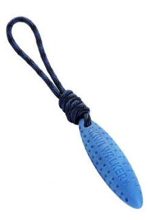 Hračka pes ZEPPELIN MINI plov. z TPR modrá Kiwi