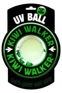 Hračka pes GLOW BALL MAXI plov. z TPR  Kiwi