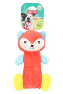 Hračka pes MAXOU Dental plyš oranžová Zolux PRODEJNA