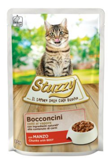 Stuzzy Cat kapsa Adult kousky hovězího 85g PRODEJNA