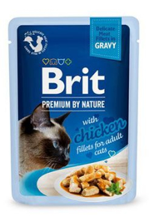 Brit Premium Cat D Fillets in Gravy with Chicken 85g