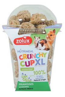 Pochoutka CRUNCHYCUP XL vojtěška 190g Zolux prodejna