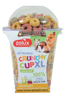 Pochoutka CRUNCHYCUP XL kukuř/řepa/vojtěška 170g Zolux prodejna
