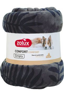 Pelech deka COCOON 200x150cm antracit se vzorem Zolux