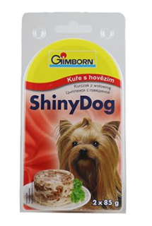 Gimdog ShinyDog konz. kuře+hovězí 2x85g PRODEJNA