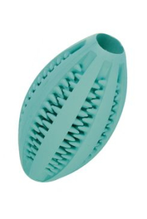 Hračka pes Dentafun RUGBY s mátou 11cm zelená TR