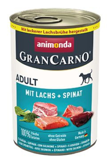 Animonda pes GRANCARNO konz. ADULT losos/špenát 400g