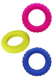 Hračka pes Pneumatika plovací Vanilková velká 15cm SP