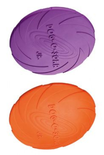 Hračka pes Létající talíř MINI Mix barev 15cm TR