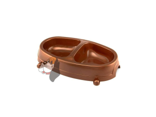 Plastová miska dvojitá 2x0,3l (I.)