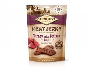Carnilove Jerky Venison & Turkey Fillet 100 g PRODEJNA