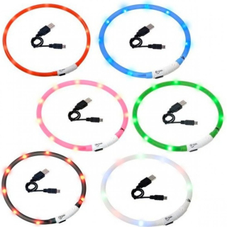 Visio Light svítící obojek 20-75cm Karlie modrý