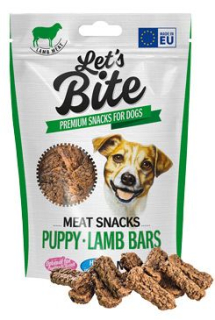 Brit Let's Bite Meat Snacks Puppy Lamb Bars 80g PRODEJNA exp 7/23