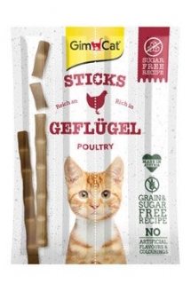 Gimcat Pochoutka Sticks drůbež+játra 4ks prodejna