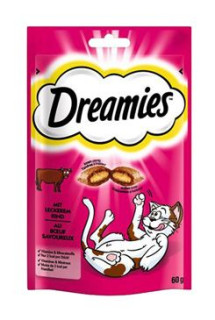 Dreamies kočka pochoutka s hovězím 60g prodejna