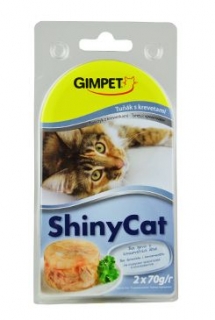 Gimpet kočka konz. ShinyCat tuňák/krevety 2x70g prodejna