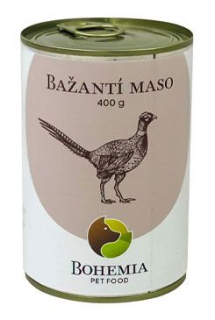 BOHEMIA Bažantí maso ve vlastní šťávě 400g PRODEJNA