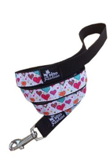 Vodítko DINOFASHION popruhové Valentine 140/2,5cm PRODEJNA