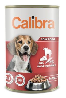 Calibra Dog konz.Beef,liver&veget. in jelly 1240g prodejna