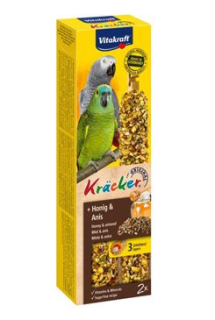 Vitakraft Bird Kräcker parrot African honey tyč 2ks PRODEJNA