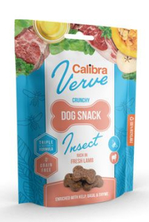 Calibra Dog Verve Crunchy Snack Insect&Fresh Lamb 150g prodejna EXP 29/1 24