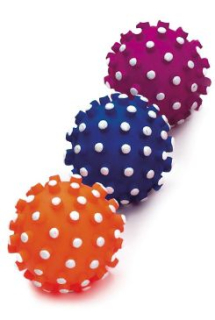 Hračka pes Míč bodlinka 6cm latex PRODEJNA