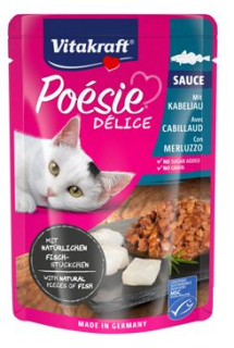 Vitakraft Cat Poésie Délice Sauce kapsa treska 85g