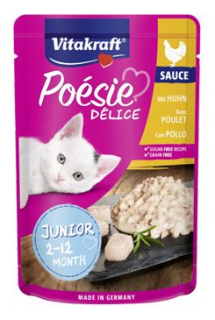 Vitakraft Cat Poésie Délice Sauce kapsa junior kuř.85g