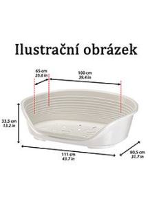 Pelech plast SIESTA DLX 4 hnědý 61,5x45x21,5cm FP
