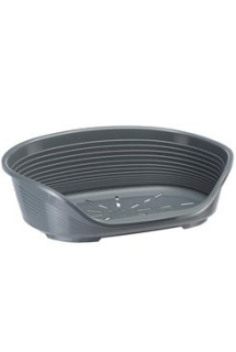 Pelech plast SIESTA DLX 10 tm.šedý 93,5x68x28cm FP