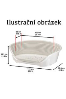 Pelech plast SIESTA DLX 12 modrý 111x80,5x33cm FP