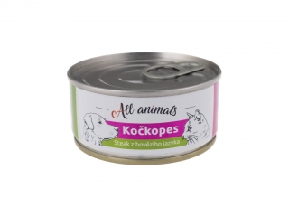 All Animals KOČKOPES steak z hovězího jazyka 100g