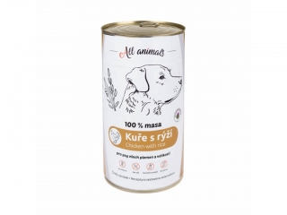 All Animals DOG kuřecí mleté maso s rýží 1200g