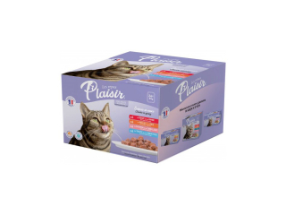 Plaisir cat Kapsa Multipack XXL pro dospělé i kastrované kočky mix chutí 24x85g