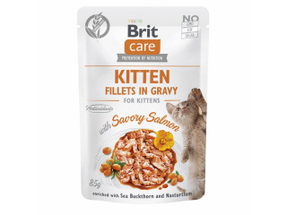 BCC Kitten Fillets in Gravy with Savory Salmon 85g