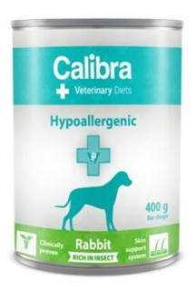 Calibra VD Dog konz. Hypoallergen. Rabbit&Insect 400g