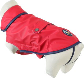 Obleček pláštěnka pro psy ST MALO červená 30cm Zolux