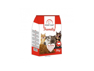 FINE CAT Family granule pro kočky s HOVĚZÍM 1kg