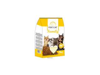 FINE CAT Family granule pro kočky s KUŘECÍM 1kg