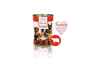 FINE DOG Family konzerva pro psy s HOVĚZÍM 415g