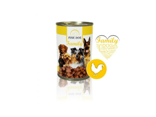 FINE DOG Family konzerva pro psy s DRŮBEŽÍM 415g