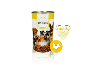FINE DOG Family konzerva pro psy s DRŮBEŽÍM 1240g