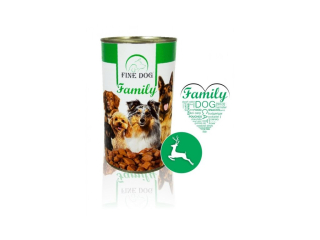 FINE DOG Family konzerva pro psy se ZVĚŘINOU 1240g